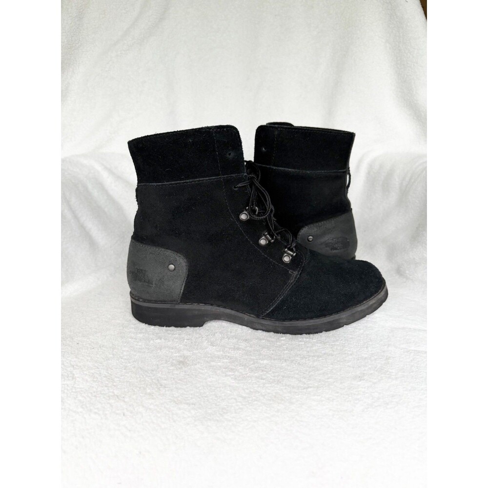 The North Face Ballard Lace II Suede Boots Black Combat Womens 8.5